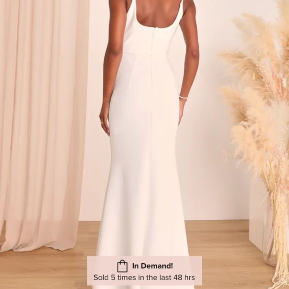Lulus Infinite Glory White Maxi Dress - Size S - Picture 4 of 5